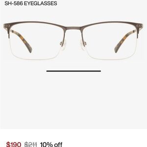 Trina Turk Scott Harris men’s SH-586 Antique Pewter Glasses